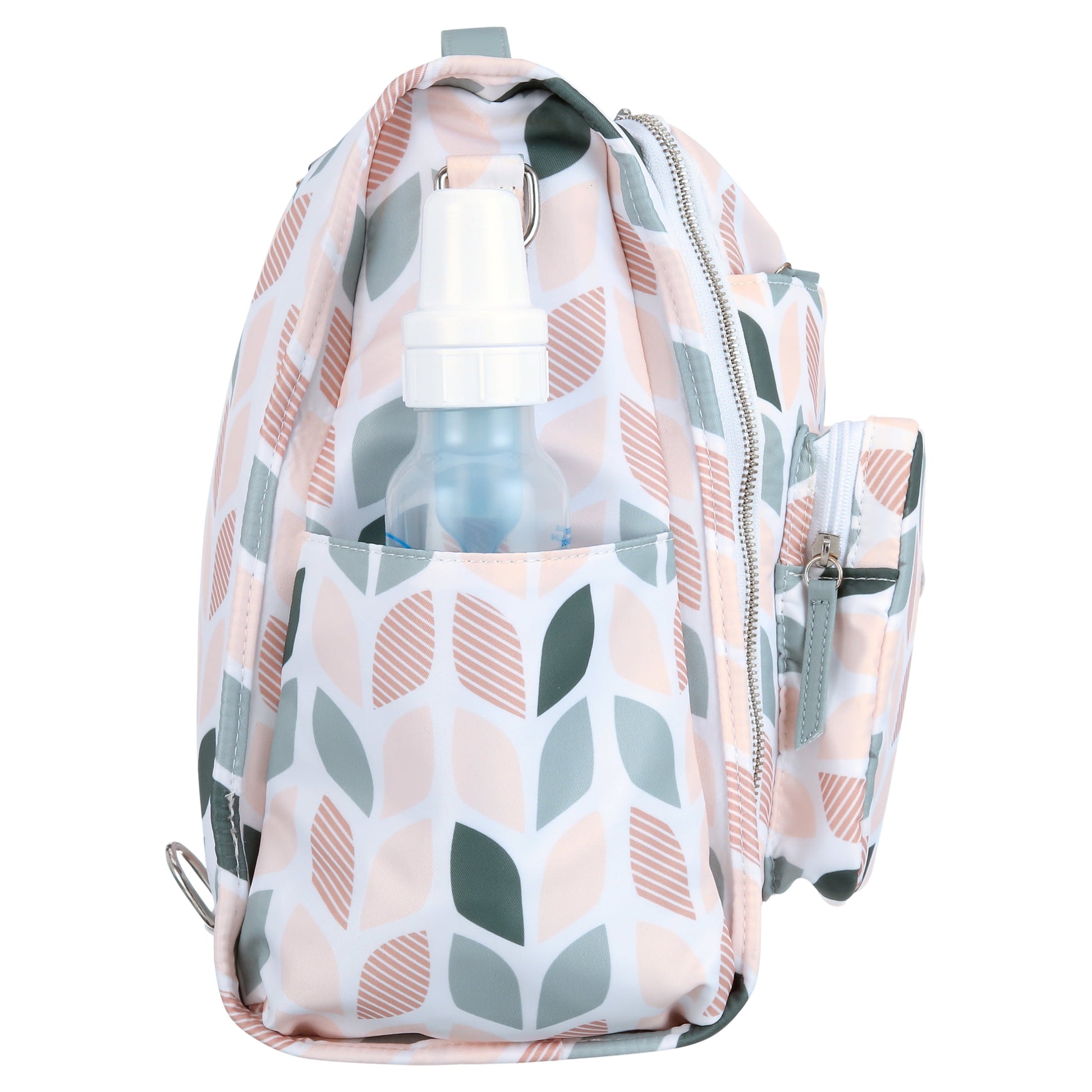 Nylon Convertible Diaper Bag Backpack, Floral