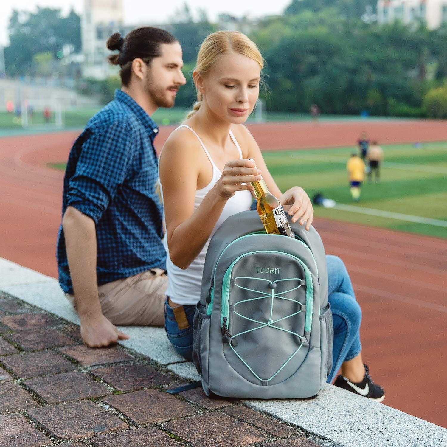 Insulated Backpack Cooler 28 Cans Leakproof Lightweight Cooler Backpack for Men Women to Work, Picnics, Hiking, Beach, Park or Day Trips