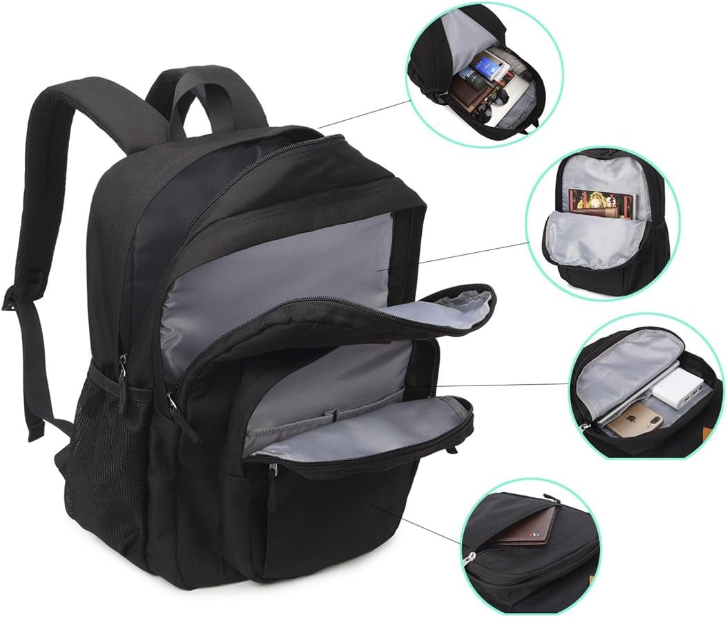 Classical Basic Travel Backpack for School Water Resistant Bookbag